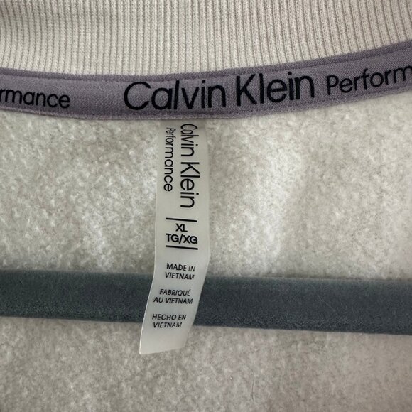 Calvin Klein Perfomance Cropped V-Neck Pullover Sweatershirt size XL - Picture 6 of 8